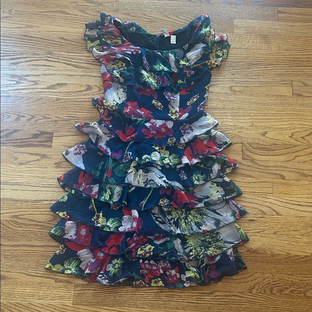 GO International Target Ruffled Floral Dress Size 1